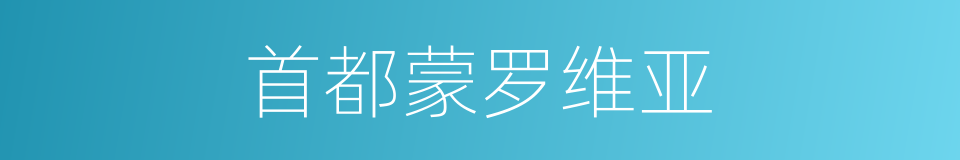 首都蒙罗维亚的同义词