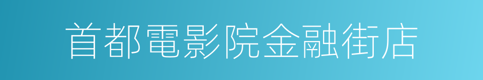 首都電影院金融街店的同義詞