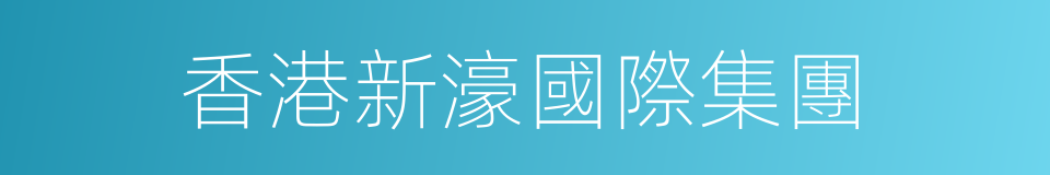 香港新濠國際集團的同義詞