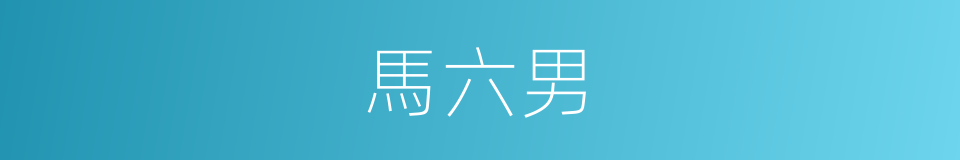 馬六男的同義詞