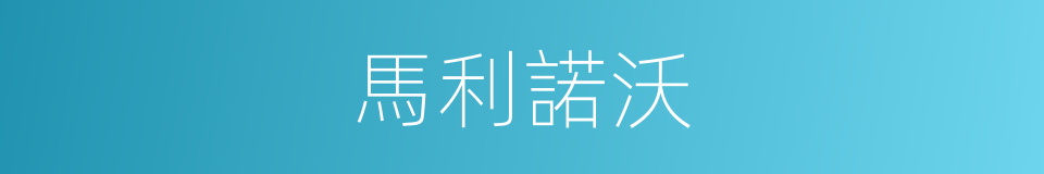 馬利諾沃的同義詞