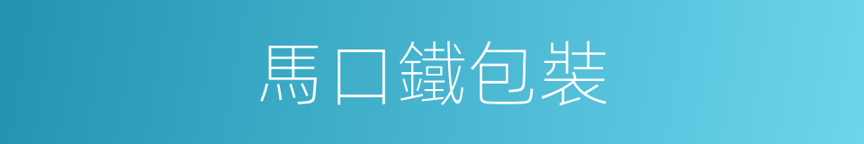 馬口鐵包裝的同義詞