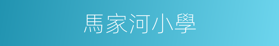 馬家河小學的同義詞