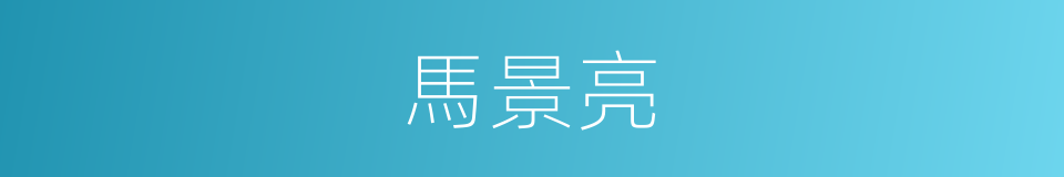 馬景亮的同義詞