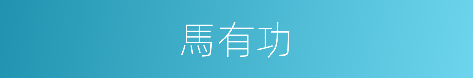 馬有功的同義詞