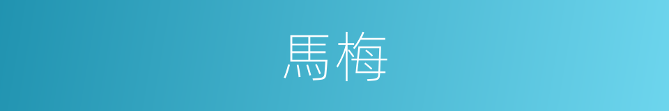 馬梅的同義詞