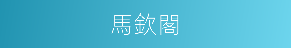 馬欽閣的同義詞