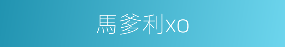 馬爹利xo的同義詞