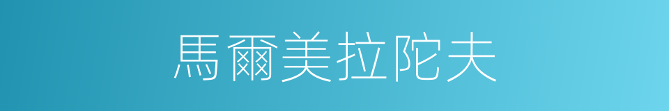馬爾美拉陀夫的同義詞