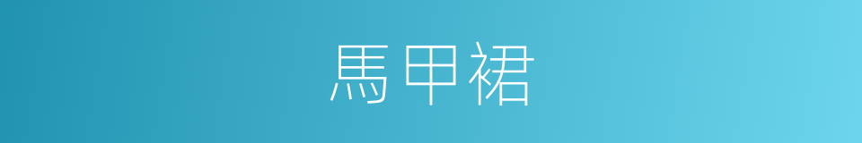 馬甲裙的同義詞