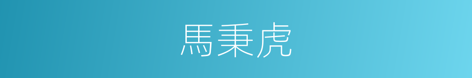 馬秉虎的同義詞
