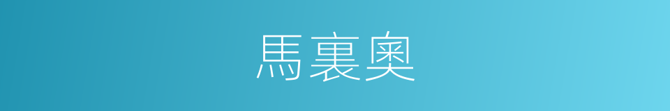 馬裏奧的同義詞