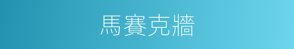 馬賽克牆的同義詞