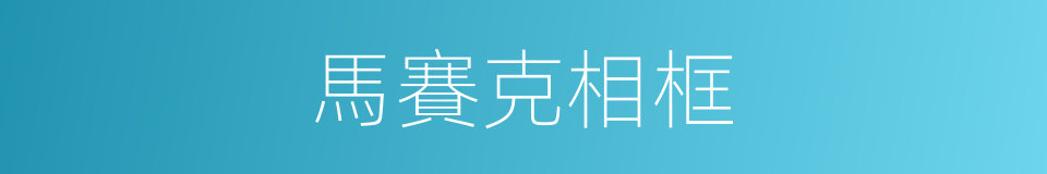 馬賽克相框的同義詞