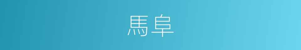 馬阜的同義詞