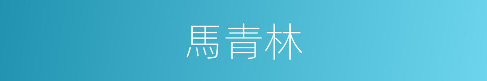 馬青林的同義詞