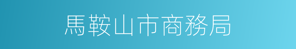 馬鞍山市商務局的同義詞