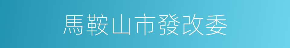 馬鞍山市發改委的同義詞