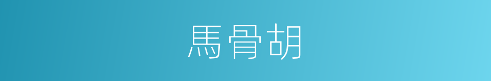 馬骨胡的同義詞