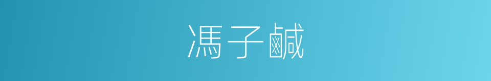 馮子鹹的同義詞