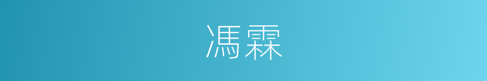 馮霖的同義詞