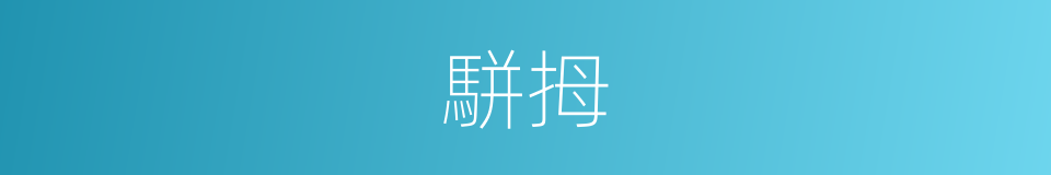 駢拇的意思