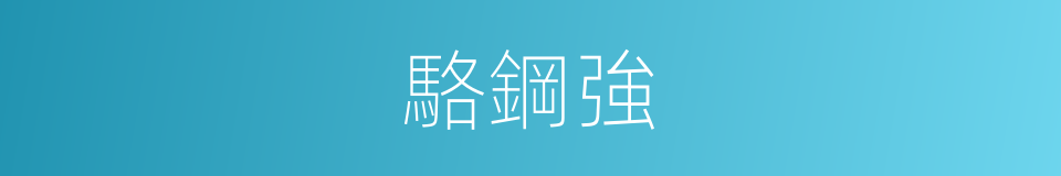 駱鋼強的同義詞