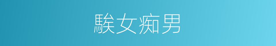 騃女痴男的意思