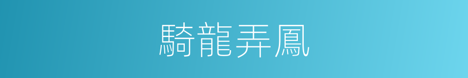 騎龍弄鳳的意思
