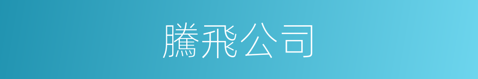 騰飛公司的同義詞