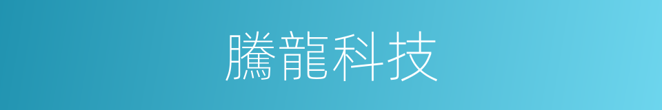 騰龍科技的同義詞