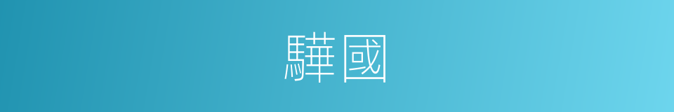 驊國的同義詞