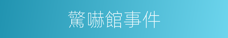 驚嚇館事件的同義詞