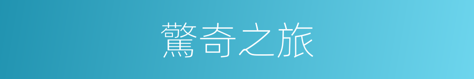 驚奇之旅的同義詞