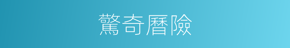 驚奇曆險的同義詞