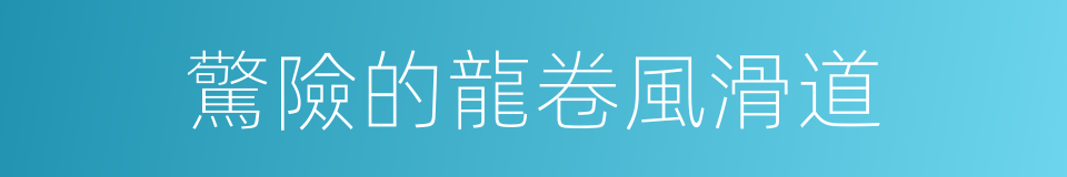 驚險的龍卷風滑道的同義詞