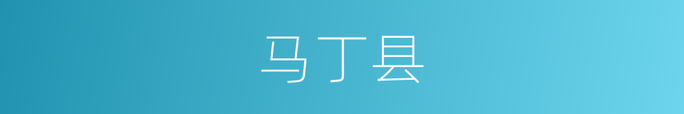 马丁县的同义词