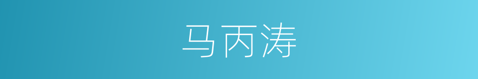 马丙涛的同义词