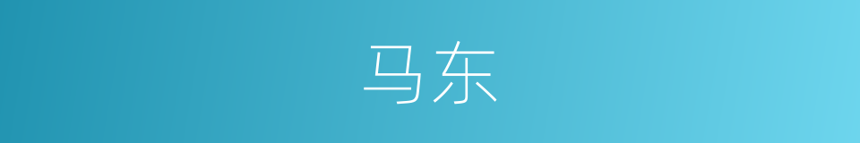 马东的同义词