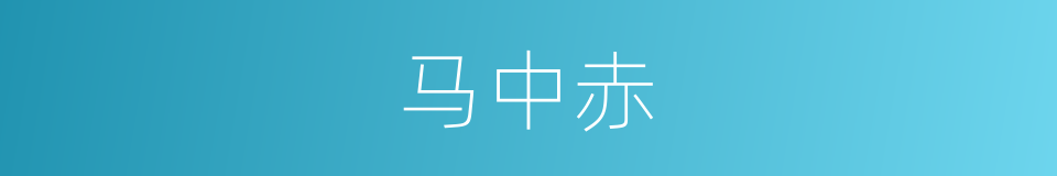 马中赤的同义词