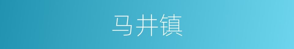 马井镇的同义词