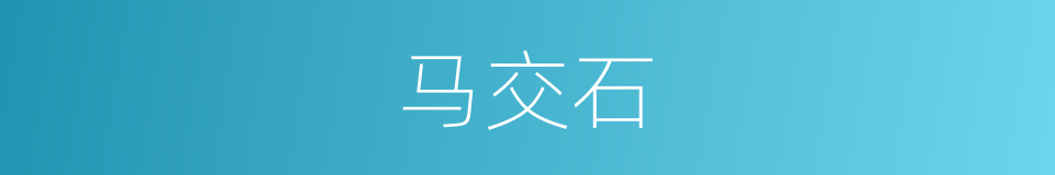 马交石的同义词