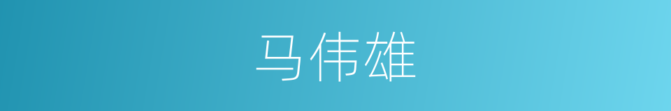 马伟雄的同义词