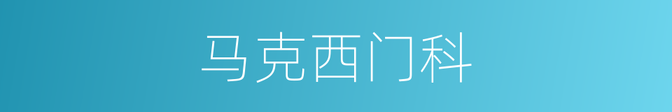马克西门科的同义词