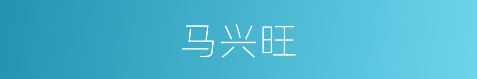 马兴旺的同义词