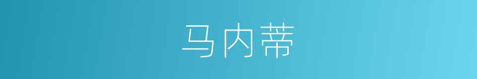 马内蒂的同义词