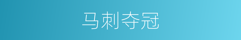 马刺夺冠的同义词