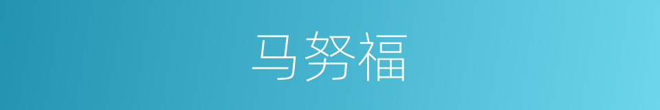马努福的同义词