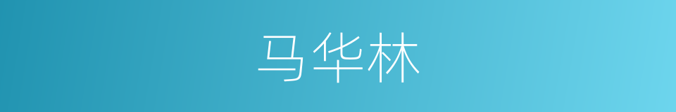 马华林的同义词