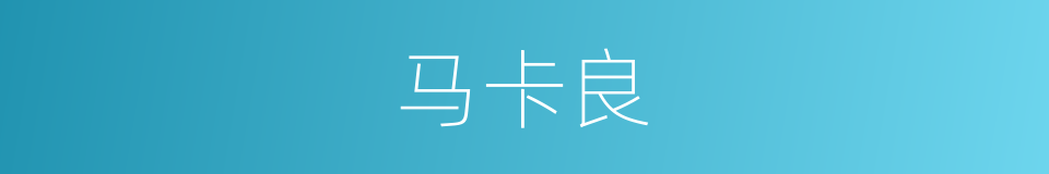 马卡良的同义词